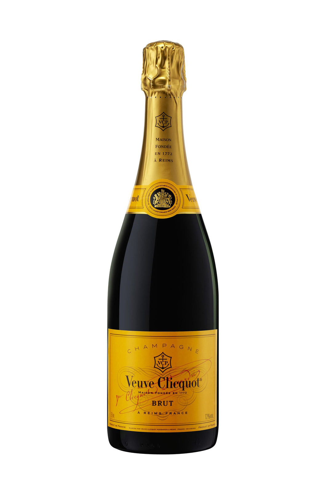 Bottle of Veuve Clicquot Champagne